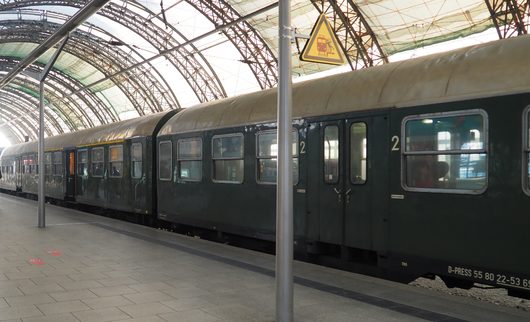 Reichsbahnwagen auf der RB34
